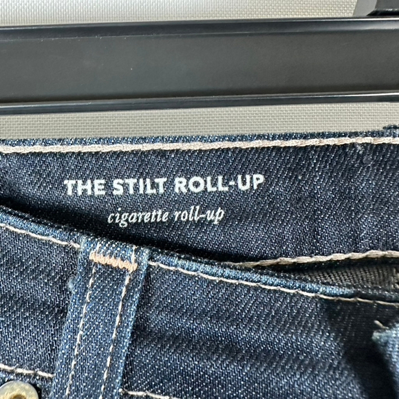 AG-ED Denim Adriano Goldschmied The Stilt Cigarette Roll Up Jeans Dark Size 26 R - Picture 8 of 10